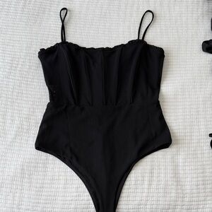 Princess Polly Black Bodysuit